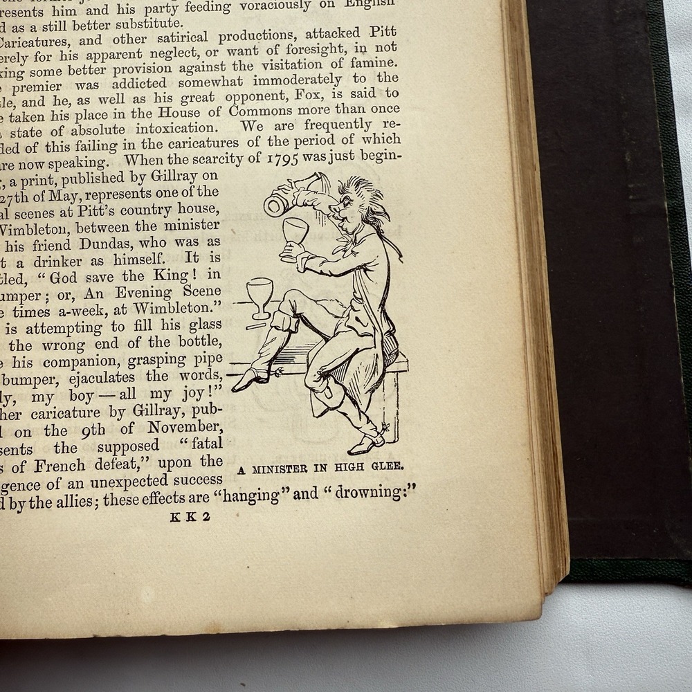 CARICATURE HISTORY OF THE GEORGES - THOMAS WRIGHT - illustrated Antique HB 1876 - Picture 13 of 14